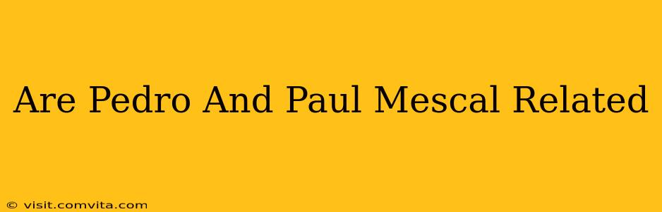 Are Pedro And Paul Mescal Related