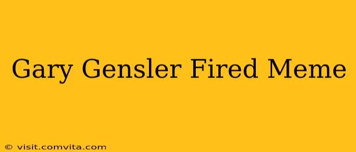 Gary Gensler Fired Meme