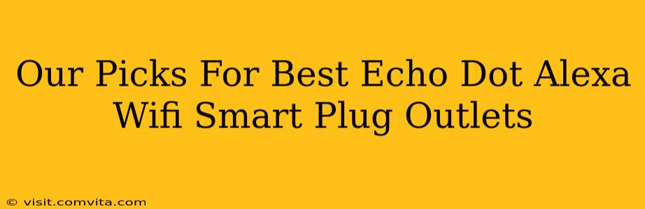 Our Picks For Best Echo Dot Alexa Wifi Smart Plug Outlets